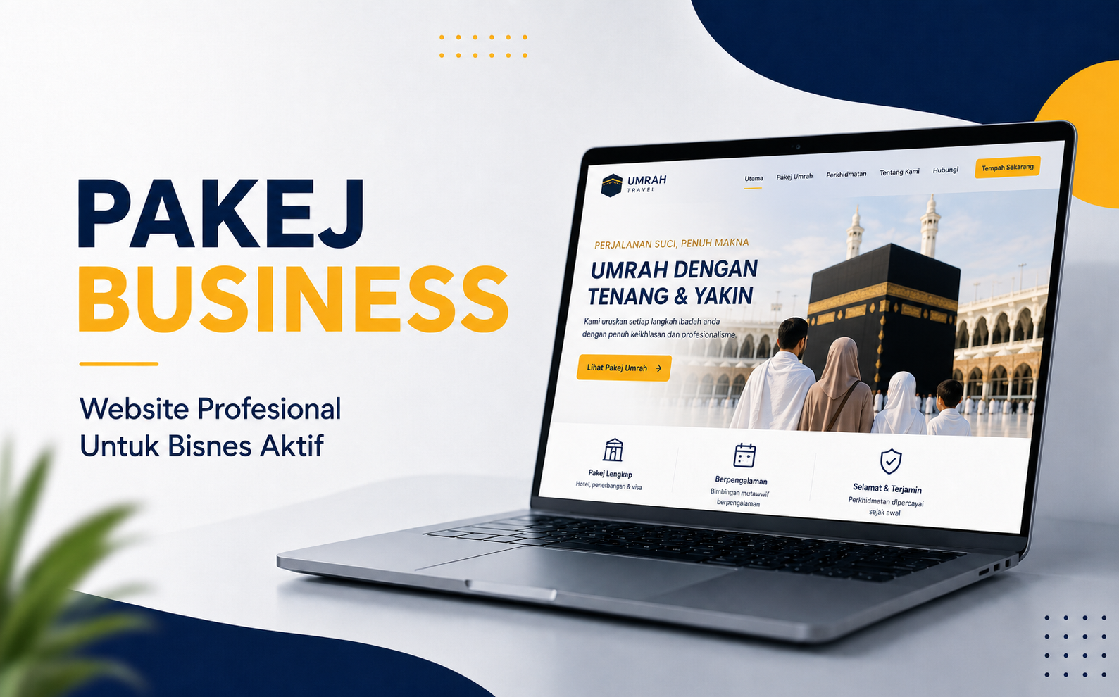 Contoh rekaan website dalam Pakej Business BerjayaWeb
