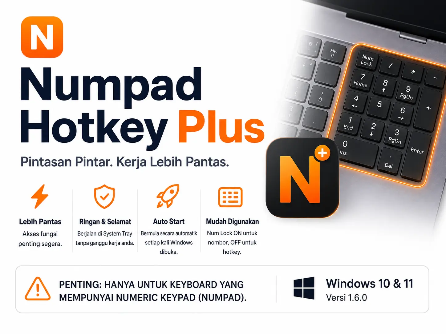 Cover Numpad Hotkey Plus